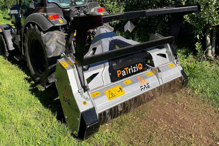 FAE | Patrizio Mulcher | Model 150 To 200 | Width 58" to 77" | Shreds Up to 6" Inches Diameter | Bite Limiter Rotor | Horsepower 50–100 HP | For Tractors