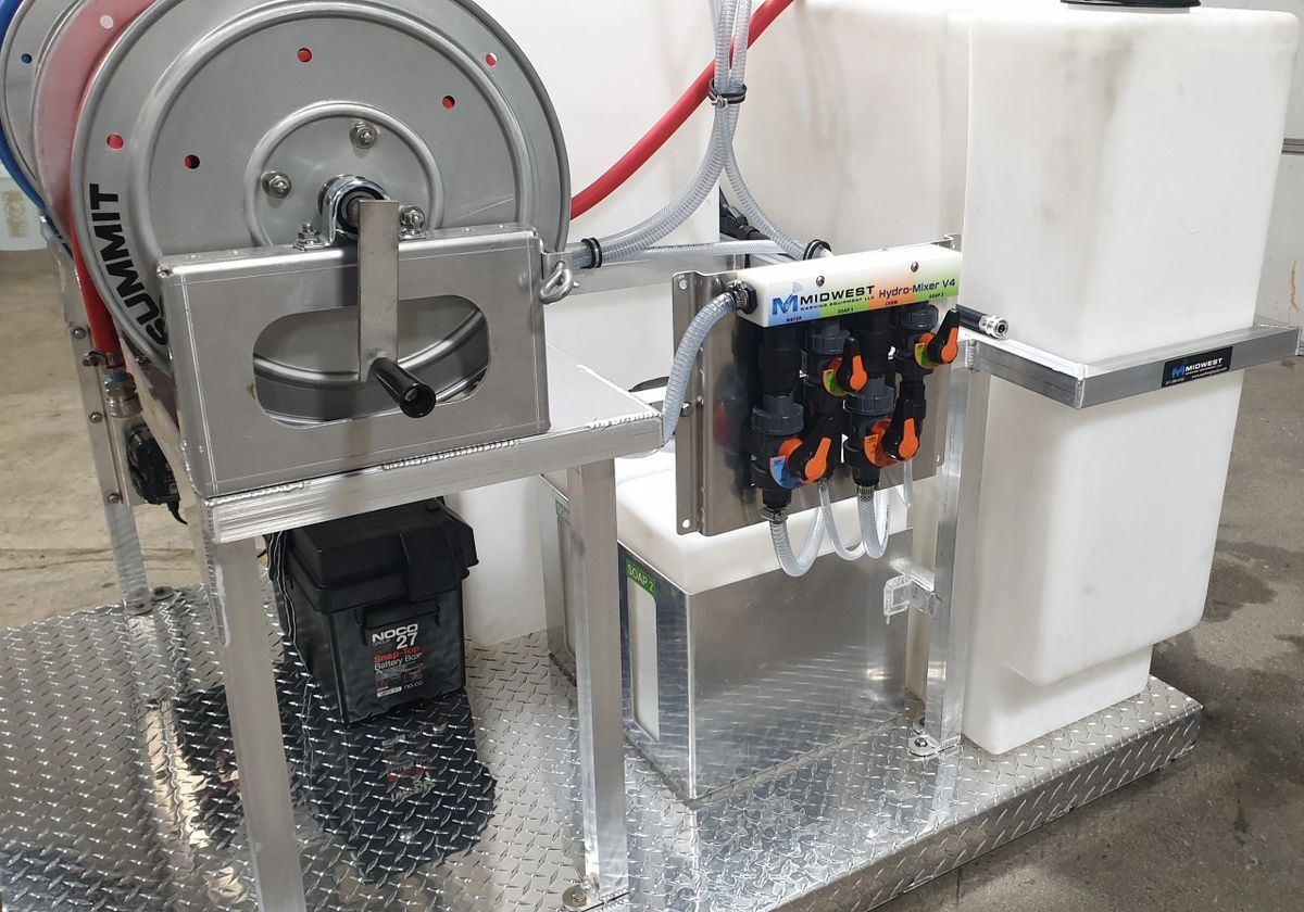 MWE Cyclone Soft Wash Skid System | Gallon Capacity 55 & 100 | Flow Rate 7.0 GPM