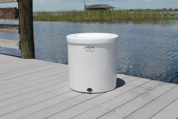 RIO MARINE CUSTOMS | Fiberglass Livewell | Model CMLW30 | 19" D x 20.5" H | 30 Gallon Capacity | For Fishing Adventures