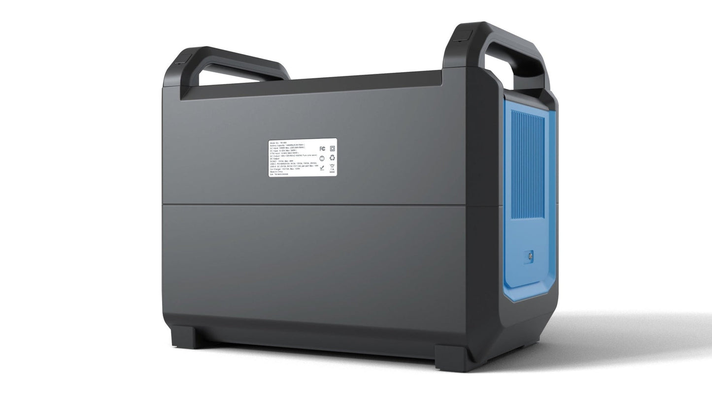 ABYSS® | AB-1600W | Portable Power Station | Nominal Power 1600W / 1536Wh | LiFePO4 Battery | For Camping, RVs, Home & Off-Grid Adventures