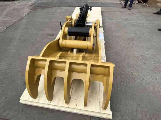 Bedrock Attachments Pin Grabber Thumb | Model ET100-PG5T54 | Width 43.3" | Teeth 5 | Full Rotation | Machine Size 30-36 Ton | For Excavator