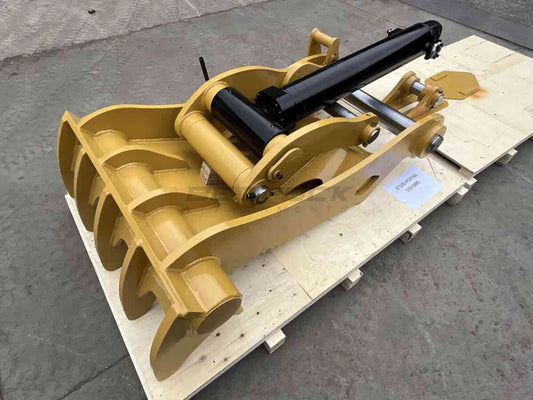 Bedrock Attachments Pin-On Thumb | Model ET100-PO5T60 | Width 43.3" | Pin Size 100mm | 5 Teeth | Machine Size 30-36 Ton | For Excavators