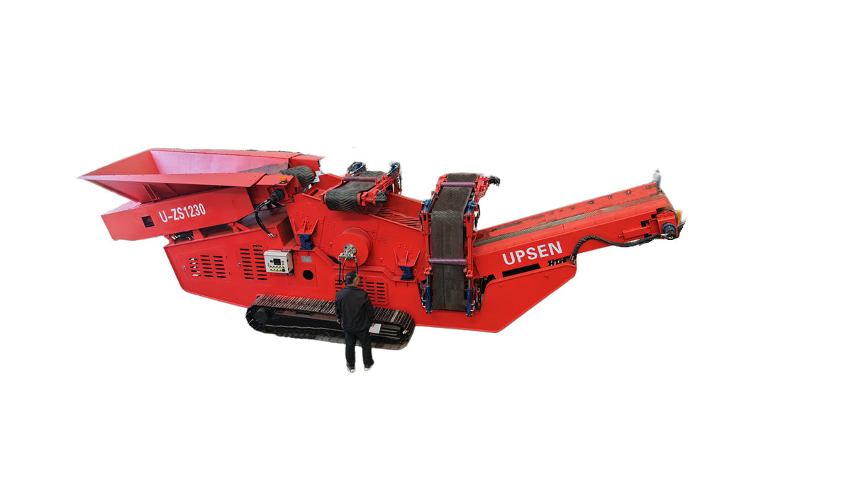 Upsen Heavy-Duty Screener / Scalping Screen | U-ZS1230 & U-ZS1545 | Hopper Volume 3-7 Cubic Meter | Max Feed Size 500-800 mm