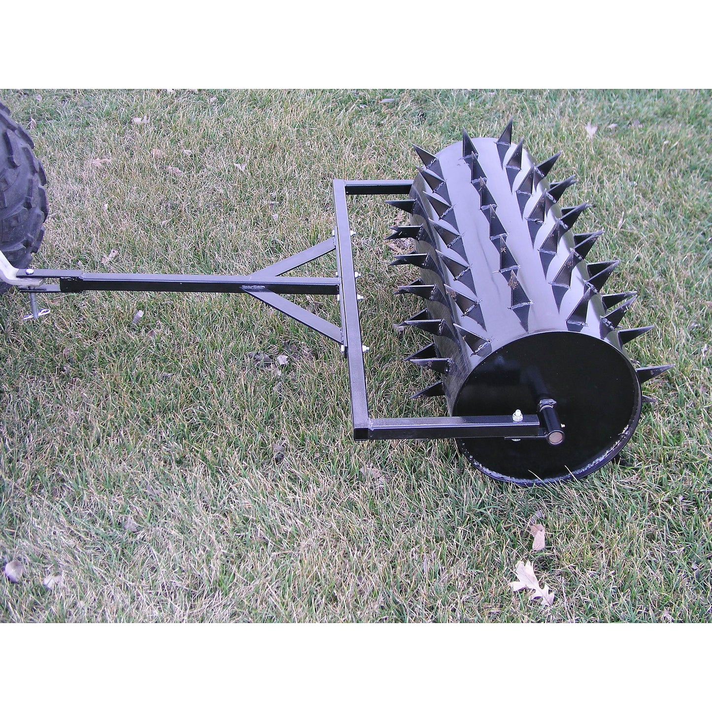 Field Tuff 48" Wide Drum Spike Aerator – 108 Spikes & 32-Gallon Drum Capacity | Horsepower 14+ HP | For ATVs, UTVs & Lawn Tractors