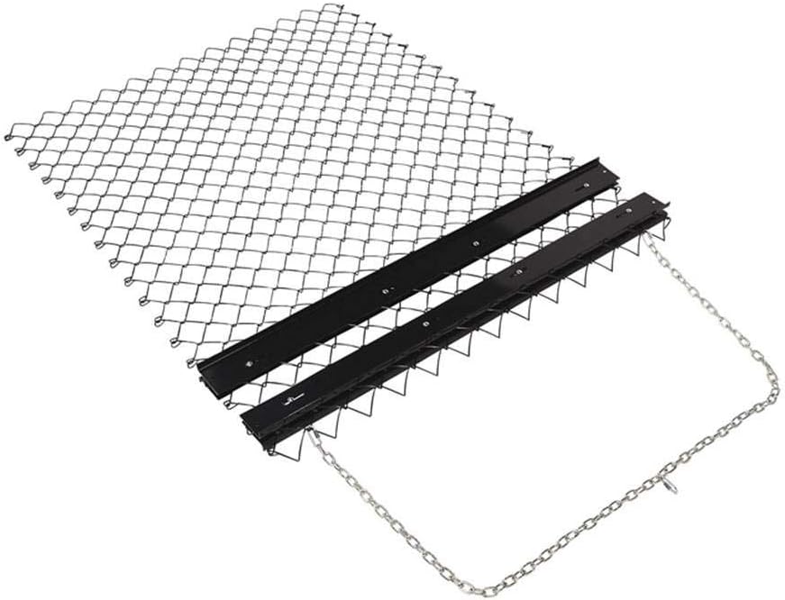 Field Tuff 4' x 5' Drag Harrow – Chain-Link Mesh, Versatile Towing | Towing Power 20-30 HP | For ATV/ UTV/ Lawn Tractors