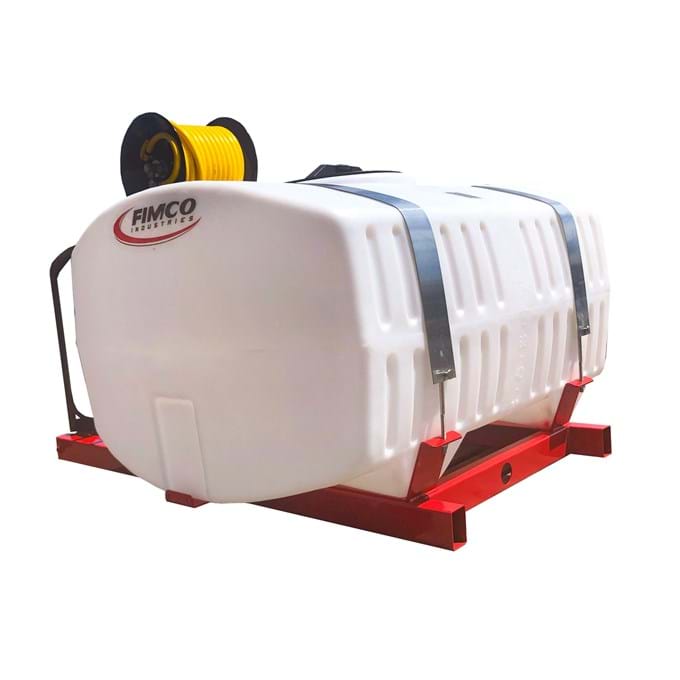 Fimco | 150 Gallon Skid Sprayer | Model FS-150-4R | Dimensions 58.25" x 48.5" x 45.75" | Flow Rate 9.1 GPM | For Trailers, Trucks & Flatbeds