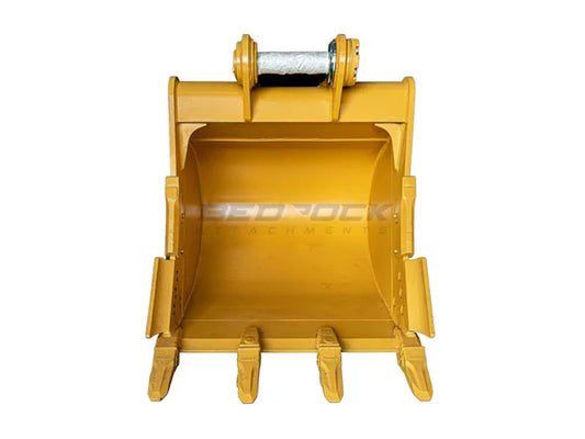 Bedrock Attachments Heavy-Duty Bucket & Adjuster GP | Width 54-Inch | Capacity 1.54 CU M | Machine Size 24-30 Tons | For Excavators CAT 323D2, 324D/E, 326D2/F, 329D/D2/E, 330D2/F, 335F