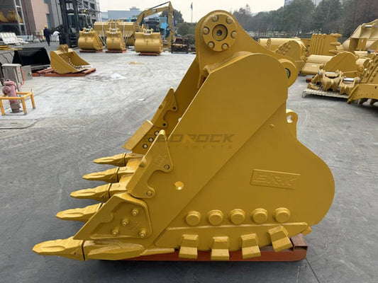 Bedrock Attachments Heavy-Duty Bucket | Width 54-Inch | Capacity 1.64 CU M | Machine Size 30-40 Tons | For Excavators CAT 330