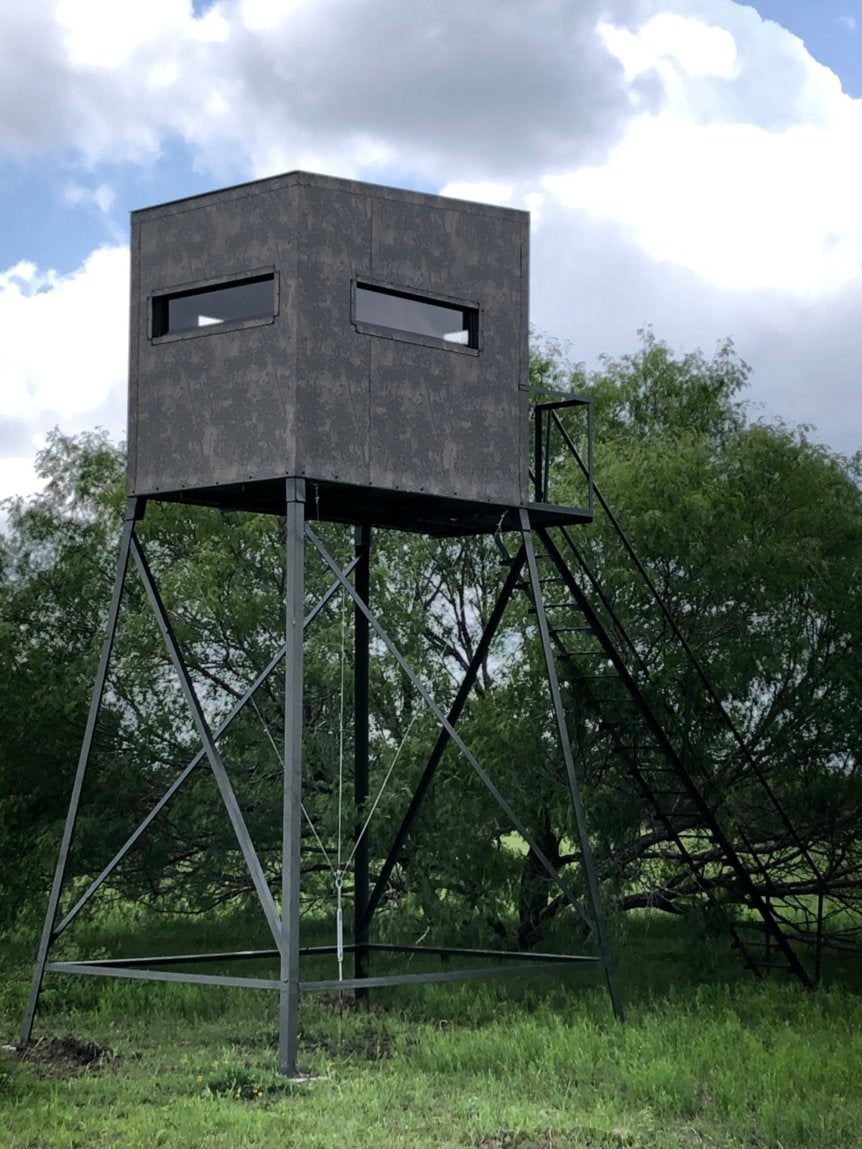 AWS Blind | Insulated Hunting Blind | Model 5x7 Ground Blind | Height Up to 20' | Width 60" x 84" | Stationary Setup | For Deer Hunters & Wildlife Enthusiasts
