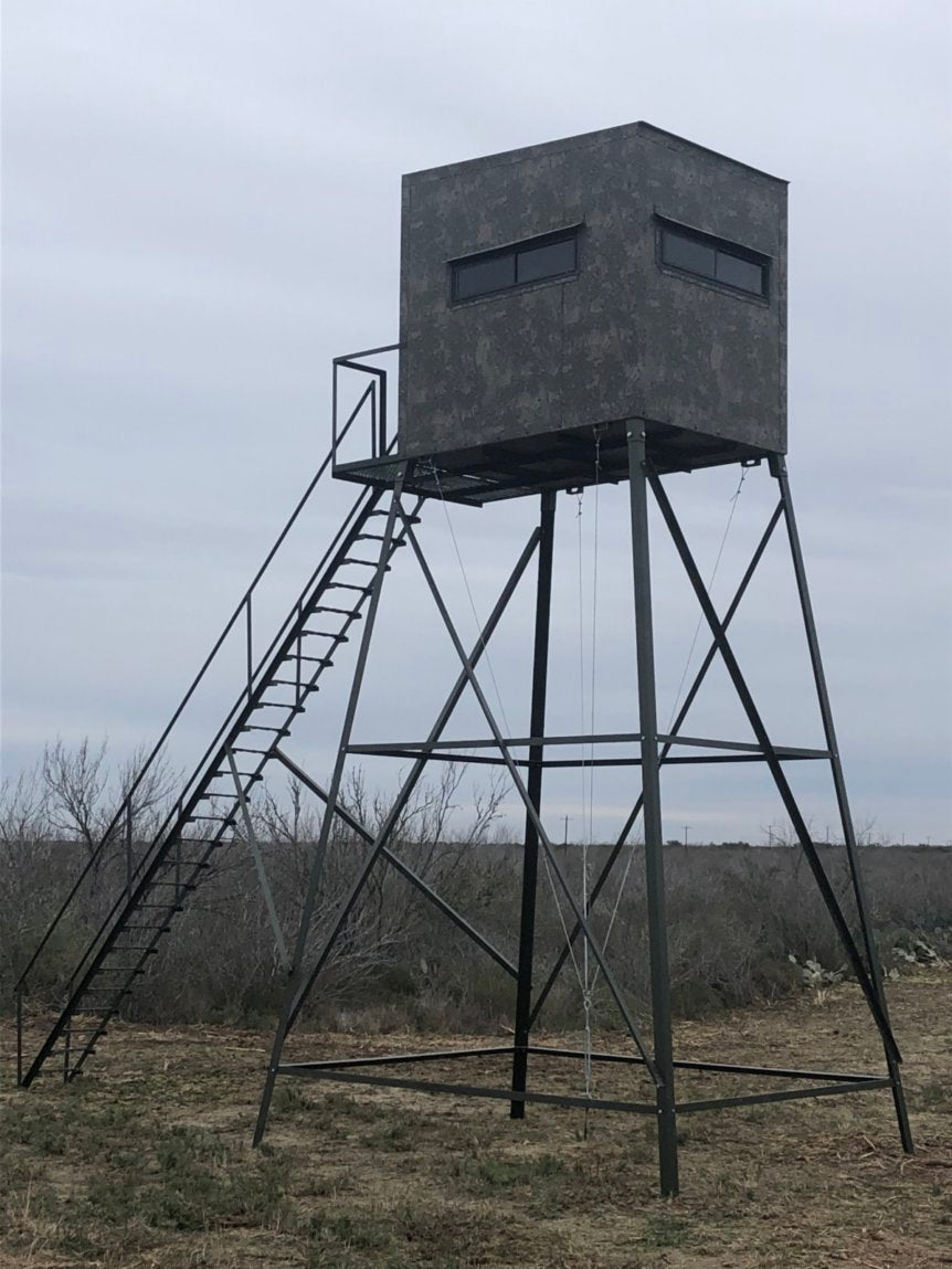 AWS Blind | Insulated Hunting Blind | Model 5x7 Ground Blind | Height Up to 20' | Width 60" x 84" | Stationary Setup | For Deer Hunters & Wildlife Enthusiasts