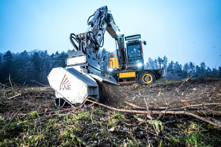 FAE | UML/HY, UML/HY/VT & UML/HY/SONIC Forestry Mulcher | Models 100 To 150 | Width 43.4" to 62.3" Inches | Machine Size 7 To 15 Ton | For Excavators