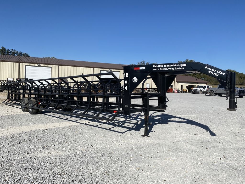 2024 Industrias America Double Wide Hay Trailer | Model 18x4 (Manual Dump) | Cradle Length 36' | 2 x 10,000 lb Spring Axles | Pull Type
