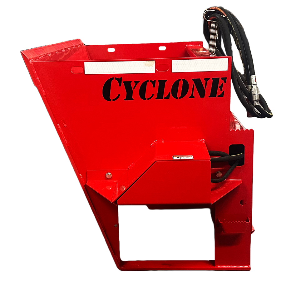 STOUT | Cyclone 60" Spreader | Spreading Range 5'-20' feet | 18.3 Cubic Foot Capacity | 15-24 GPM Hydraulic Flow | For Skid Steers