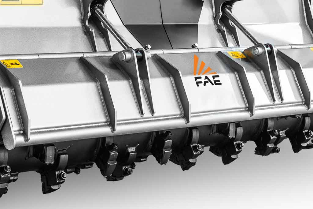 FAE | Patrizio Mulcher | Model 150 To 200 | Width 58" to 77" | Shreds Up to 6" Inches Diameter | Bite Limiter Rotor | Horsepower 50–100 HP | For Tractors