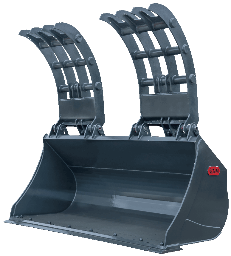 NM Attachments Hydraulic Grapple | Model RRHG Series | 96"–105" Width | Class 125–175 | Machine Size 24,000–40,000 lbs | For Wheel Loaders