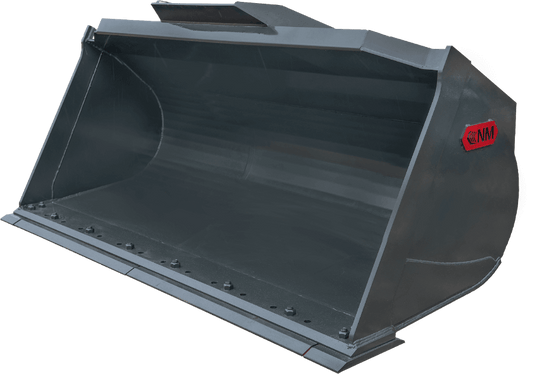 NM Attachments General Purpose Bucket | Model GP & LM Series | Widths 1–6 Yards | Machine Class 50–150 | Machine Size 10,000–40,000 lbs | For Wheel Loaders