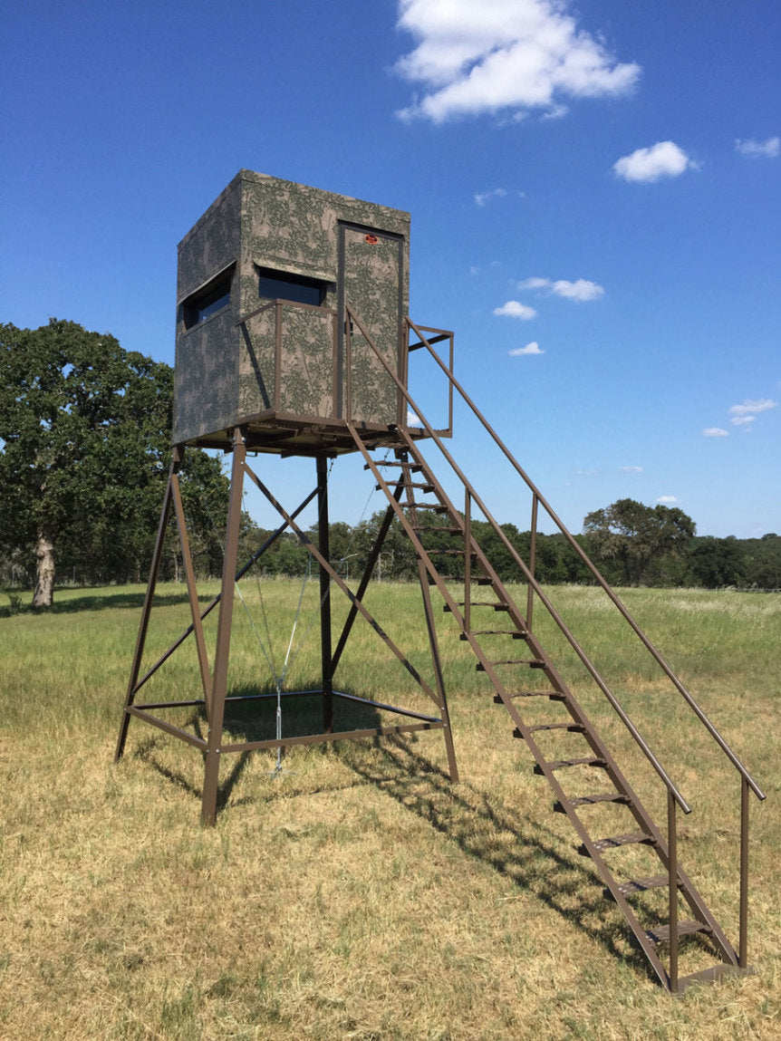 AWS Blind | Insulated Hunting Blind | Model 5x5 Ground Blind | Height Up to 20' | Width 60" | Stationary Setup | For Deer Hunters & Wildlife Enthusiasts