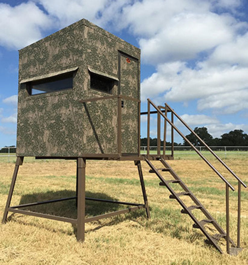 AWS Blind | Insulated Hunting Blind | Model 5x5 Ground Blind | Height Up to 20' | Width 60" | Stationary Setup | For Deer Hunters & Wildlife Enthusiasts