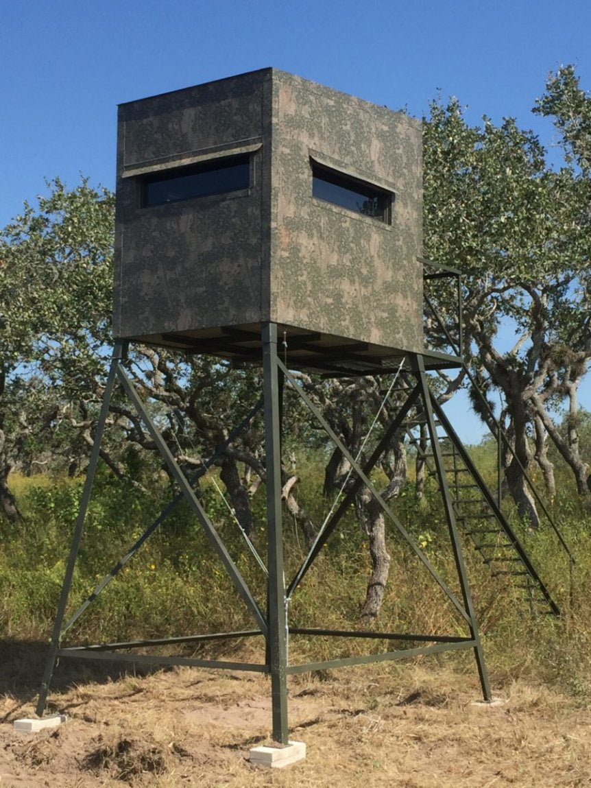 AWS Blind | Insulated Hunting Blind | Model 5x7 Ground Blind | Height Up to 20' | Width 60" x 84" | Stationary Setup | For Deer Hunters & Wildlife Enthusiasts