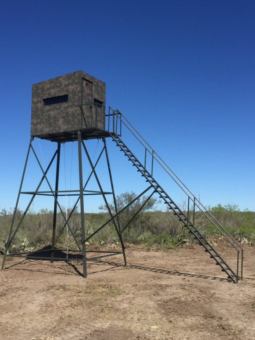 AWS Blind | Insulated Hunting Blind | Model 5x7 Ground Blind | Height Up to 20' | Width 60" x 84" | Stationary Setup | For Deer Hunters & Wildlife Enthusiasts