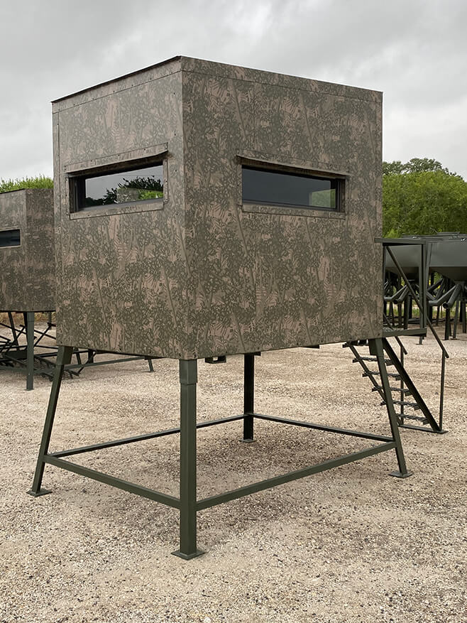 AWS Blind | Insulated Hunting Blind | Model 5x7 Ground Blind | Height Up to 20' | Width 60" x 84" | Stationary Setup | For Deer Hunters & Wildlife Enthusiasts