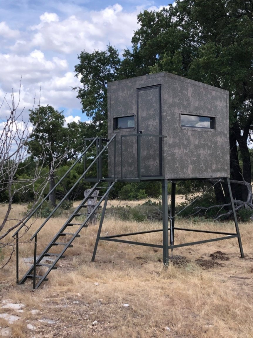 AWS Blind | Insulated Hunting Blind | Model 5x7 Ground Blind | Height Up to 20' | Width 60" x 84" | Stationary Setup | For Deer Hunters & Wildlife Enthusiasts