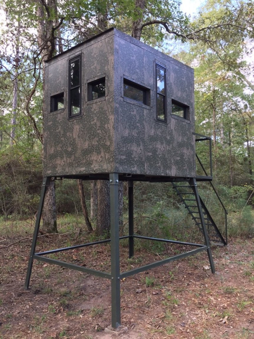 AWS Blind | Insulated Hunting Blind | Model 5x7 Ground Blind | Height Up to 20' | Width 60" x 84" | Stationary Setup | For Deer Hunters & Wildlife Enthusiasts