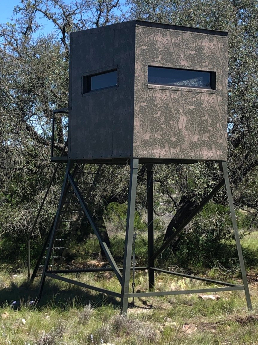 AWS Blind | Insulated Hunting Blind | Model 5x7 Ground Blind | Height Up to 20' | Width 60" x 84" | Stationary Setup | For Deer Hunters & Wildlife Enthusiasts
