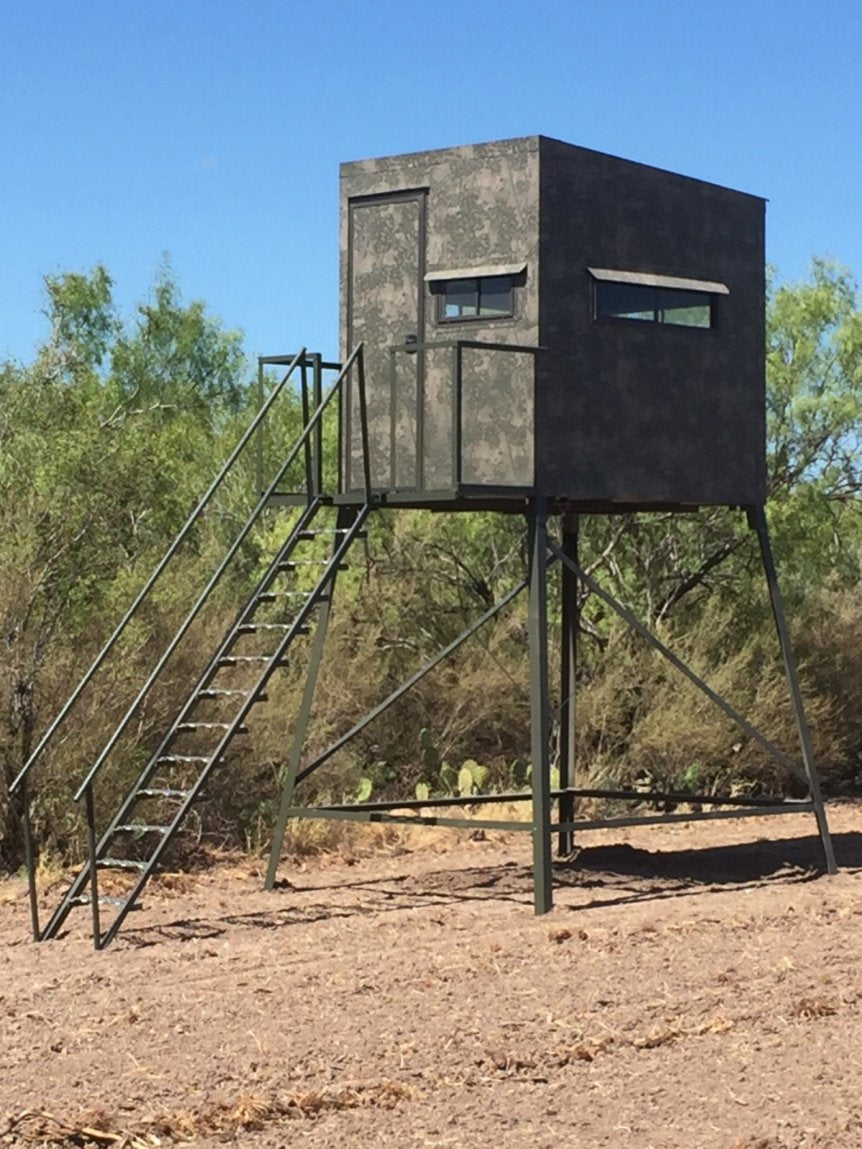 AWS Blind | Insulated Hunting Blind | Model 5x7 Ground Blind | Height Up to 20' | Width 60" x 84" | Stationary Setup | For Deer Hunters & Wildlife Enthusiasts