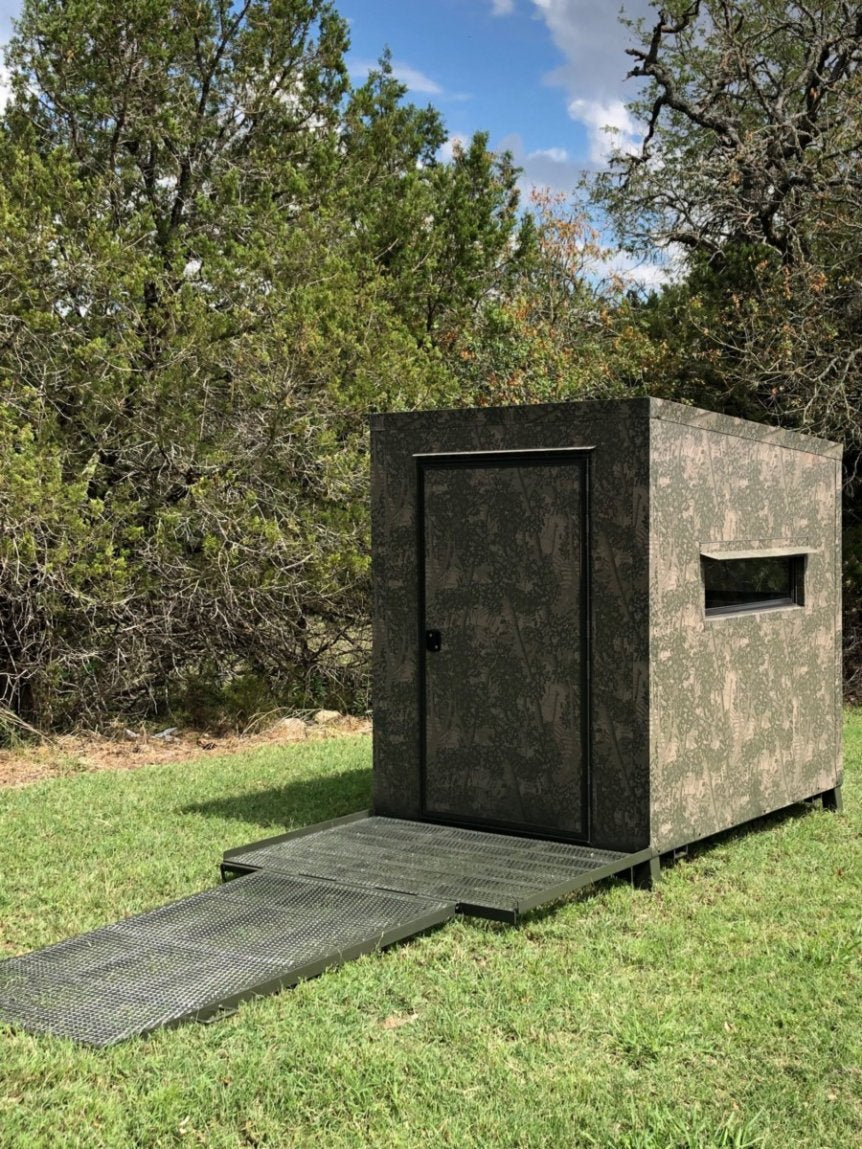 AWS Blind | Insulated Hunting Blind | Model 5x7 Ground Blind | Height Up to 20' | Width 60" x 84" | Stationary Setup | For Deer Hunters & Wildlife Enthusiasts