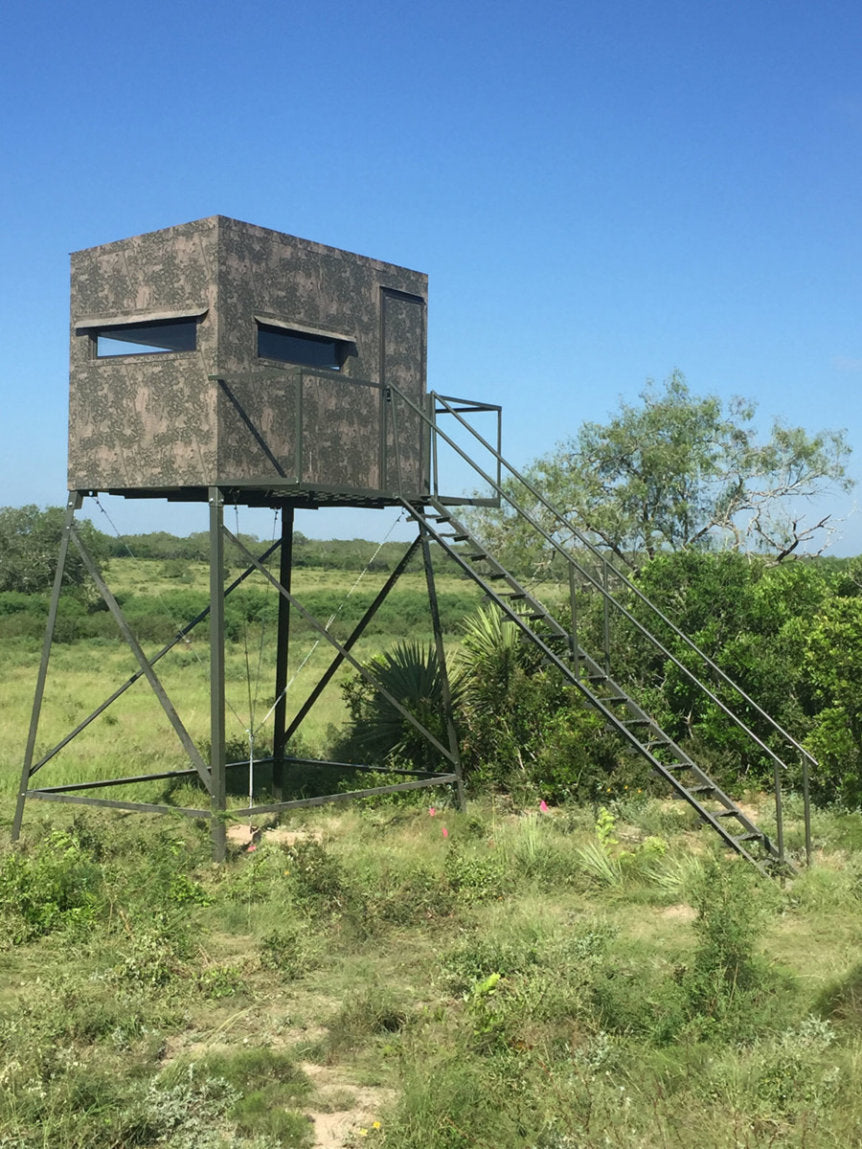 AWS Blind | Insulated Hunting Blind | Model 5x9 Ground Blind | Height Up to 20' | Width 60" x 84" | Stationary Setup | For Deer Hunters & Wildlife Enthusiasts