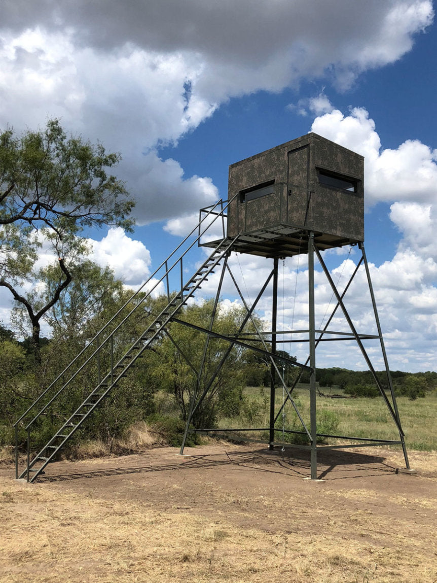 AWS Blind | Insulated Hunting Blind | Model 5x9 Ground Blind | Height Up to 20' | Width 60" x 84" | Stationary Setup | For Deer Hunters & Wildlife Enthusiasts