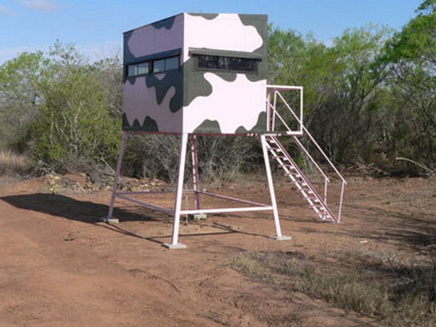 AWS Blind | Insulated Hunting Blind | Model 5x9 Ground Blind | Height Up to 20' | Width 60" x 84" | Stationary Setup | For Deer Hunters & Wildlife Enthusiasts