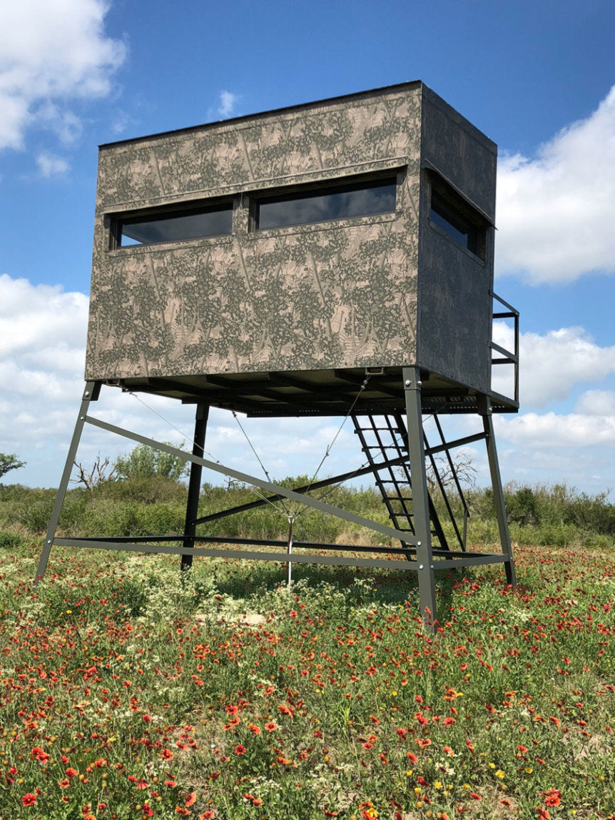 AWS Blind | Insulated Hunting Blind | Model 5x9 Ground Blind | Height Up to 20' | Width 60" x 84" | Stationary Setup | For Deer Hunters & Wildlife Enthusiasts
