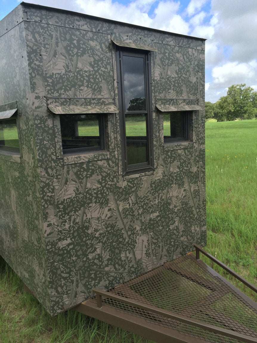 AWS Blind | Insulated Trailer Deer Blind | Model 5x5, 5x7, 5x9 Sizes | Widths 60", 84", 108" | All-Steel, Foam Insulated | For Deer Hunting, Wildlife Observation & Ranch Use