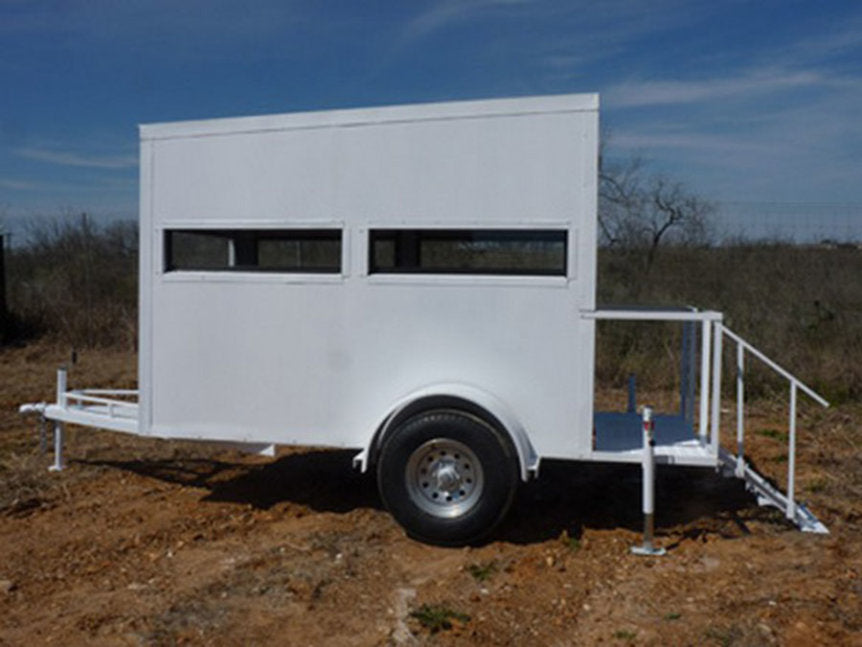 AWS Blind | Insulated Trailer Deer Blind | Model 5x5, 5x7, 5x9 Sizes | Widths 60", 84", 108" | All-Steel, Foam Insulated | For Deer Hunting, Wildlife Observation & Ranch Use