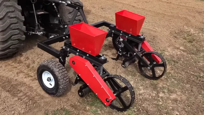 Field Tuff 3-Point Corn and Bean Planter – 2-Row with Adjustable Row Width | Horsepower 25–45 HP | For Tractors