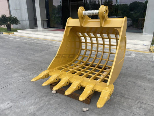 Bedrock Attachments Skeleton Bucket | Model EB336DBS-60-2.1 | Width 60-Inch | Capacity 2.1 CU M | Machine Size 30-40 Tons | For Excavators CAT 336