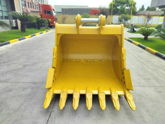 Bedrock Attachments Heavy-Duty Bucket & Adjuster GP | Width 60-Inch | Capacity 1.71 CU M | Machine Size 24-30 Tons | For Excavators CAT 324