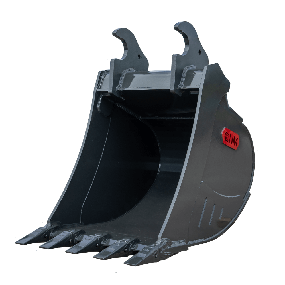 NM Attachments | Tooth Bucket | Model 3HD Series | Widths 12"–30" | Machine Size 3–5 Tons | For Excavators