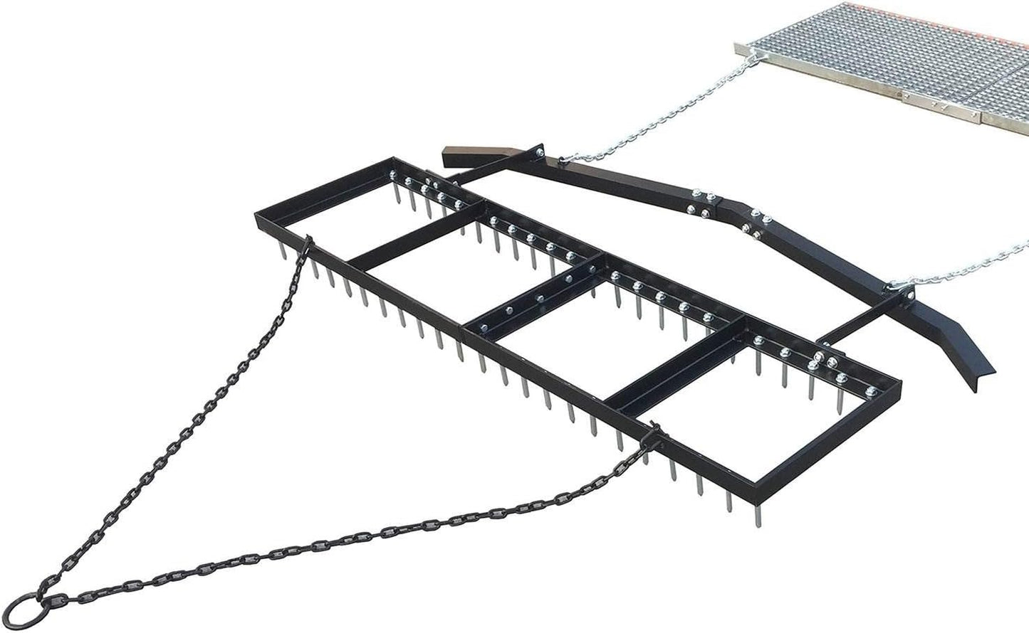 Field Tuff 6' Spike Drag W/Leveling Bar and Drag Mat YTF-618SDLBDM | Pull Type | For ATVs, UTVs, and Utility Tractors