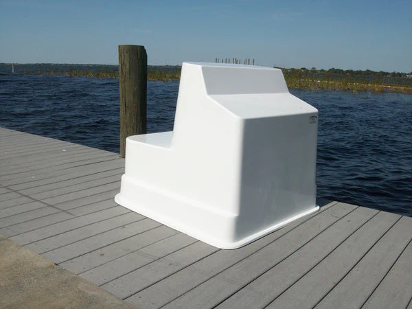 RIO MARINE CUSTOMS | Fiberglass Boat Console | Model CMCC08 | 36" W x 35" H x 43" D | Heavy-Duty Construction | for 21' to 25' Feet Boats