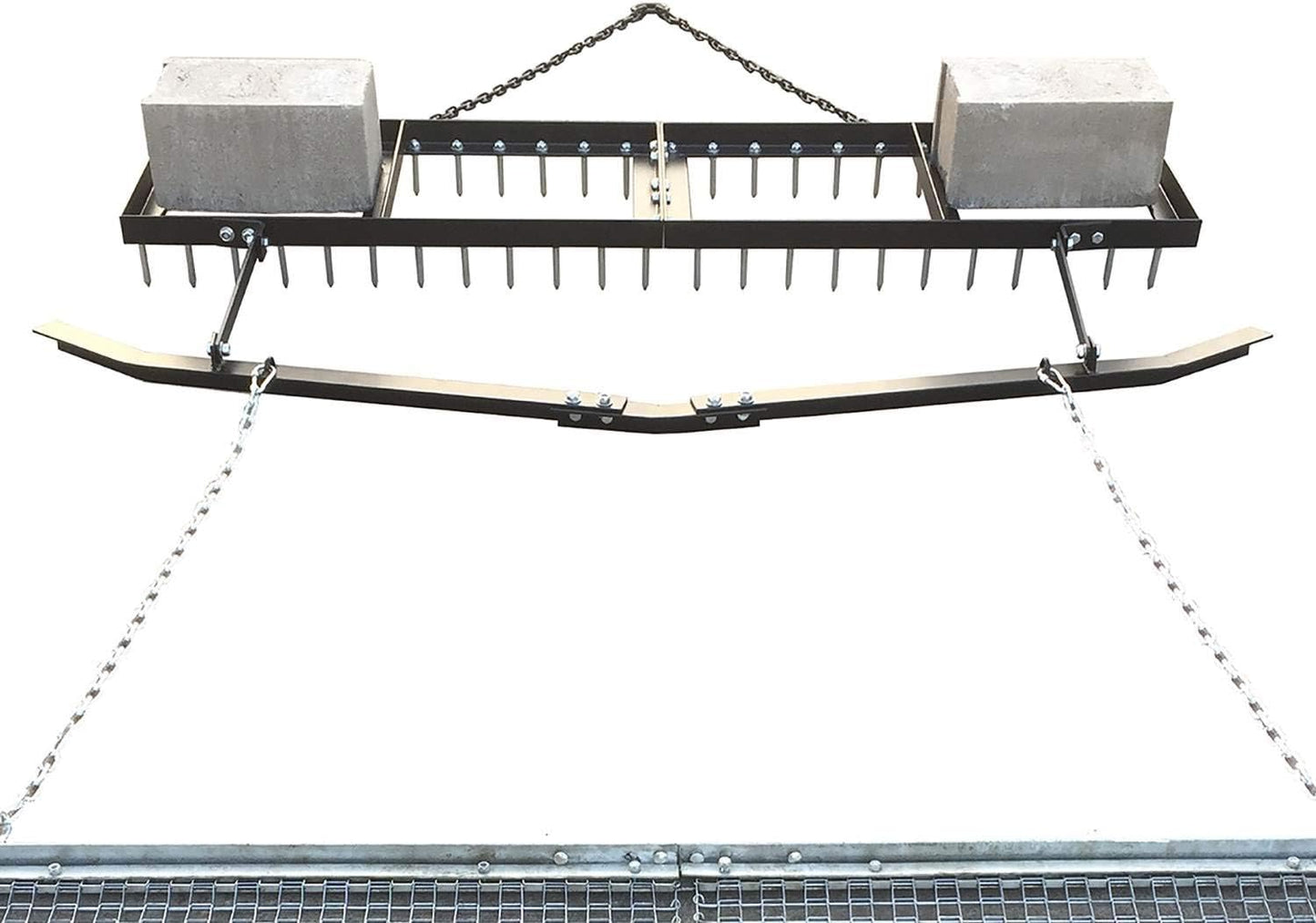 Field Tuff 6' Spike Drag W/Leveling Bar and Drag Mat YTF-618SDLBDM | Pull Type | For ATVs, UTVs, and Utility Tractors
