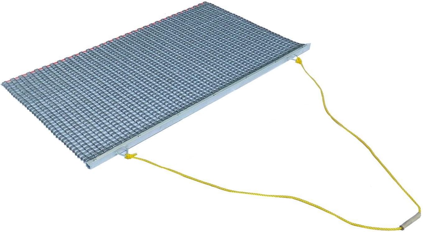 Field Tuff 5' x 3' Drag Mat – Galvanized Steel Mesh, Manual Tow