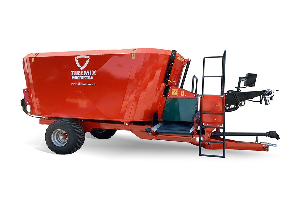 AK Ziraat | TIREMIX DD10 | 10m³ | Feed Mixer Wagon | HorsePower 75 HP | For Tractor