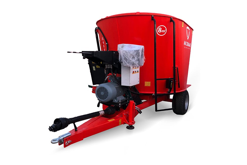 AK Ziraat | TIREMIX Y8M3 | 8m³ | Feed/Mixer Wagon | HorsePower 65 HP | For Tractor