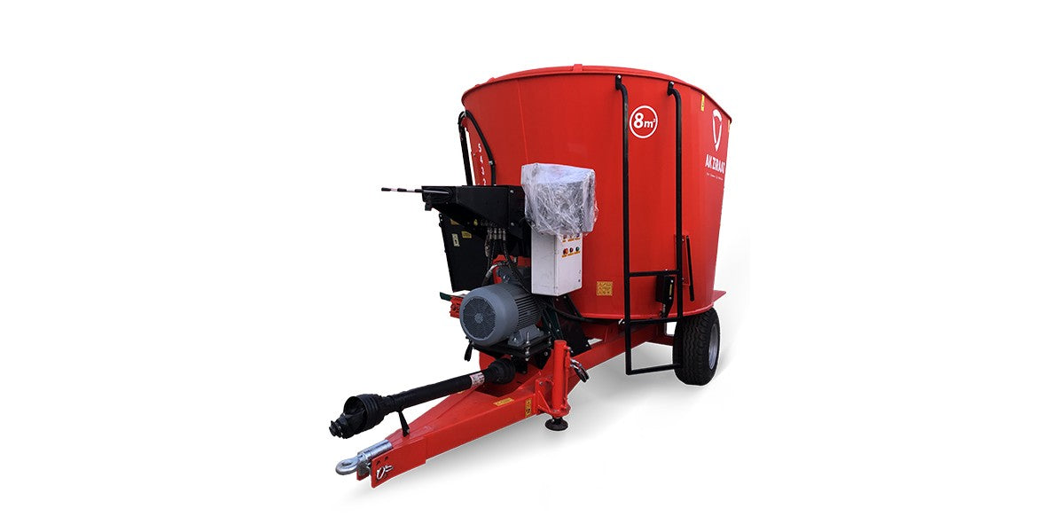 AK Ziraat | TIREMIX Y8M3 | 8m³ | Feed/Mixer Wagon | HorsePower 65 HP | For Tractor