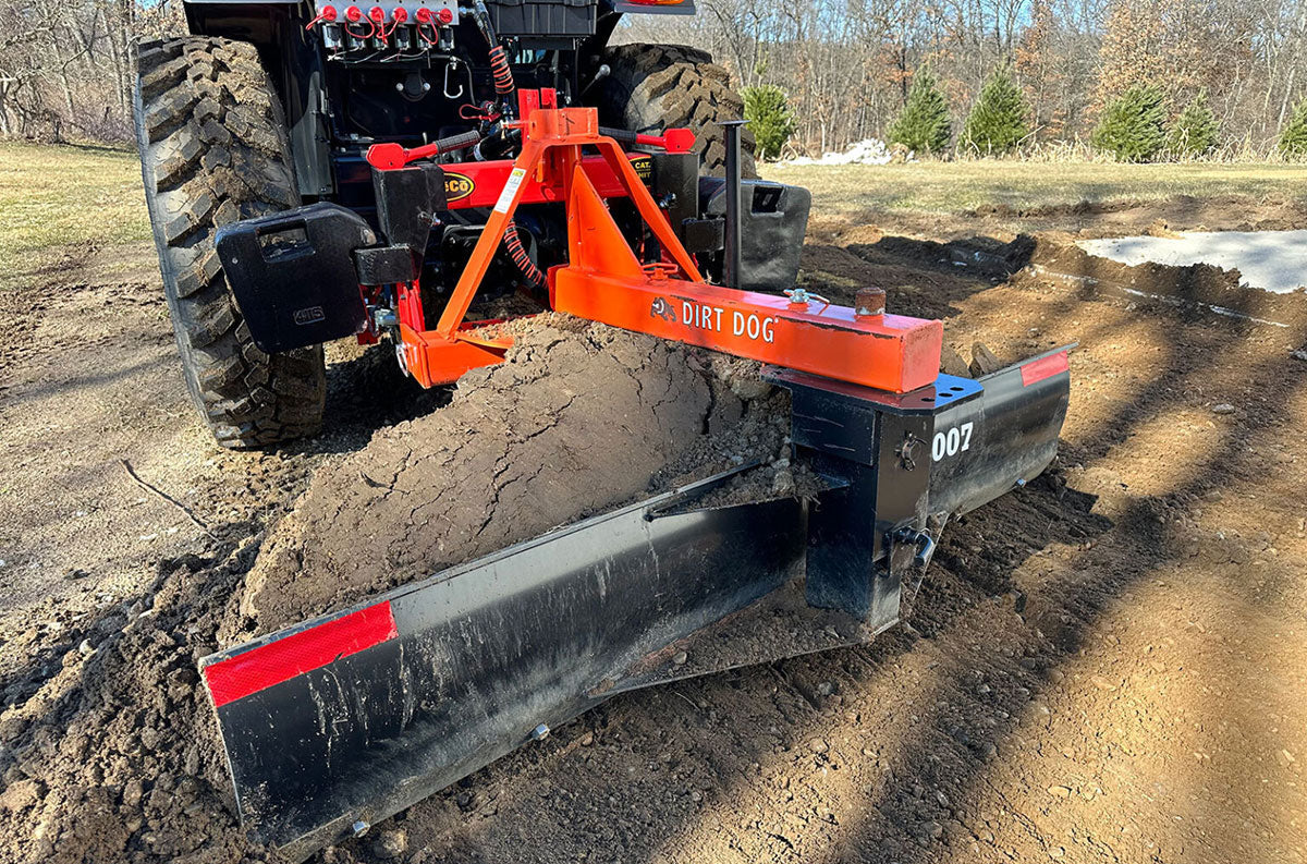 Dirt Dog Rear Blades | 50 Series | Working Width 72" & 84" inches | Horsepower 40-50 HP | For Tractor