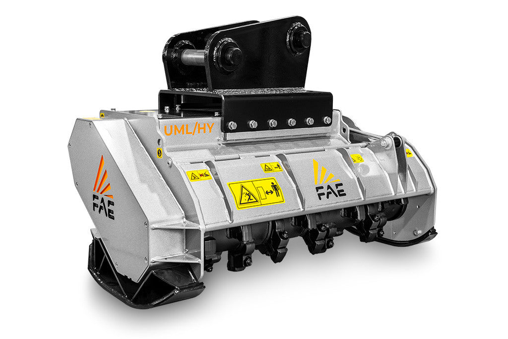 FAE | UML/HY, UML/HY/VT & UML/HY/SONIC Forestry Mulcher | Models 100 To 150 | Width 43.4" to 62.3" Inches | Machine Size 7 To 15 Ton | For Excavators