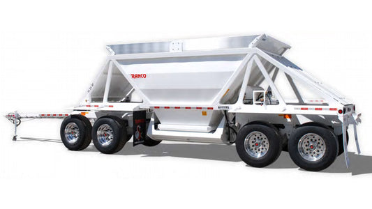 RANCO | 14-24-4 Pup Trailer | 4-Axle Configuration | 14 Cubic Yards Capacity | 24' Length | For Aggregate, Construction & Haul Fleets